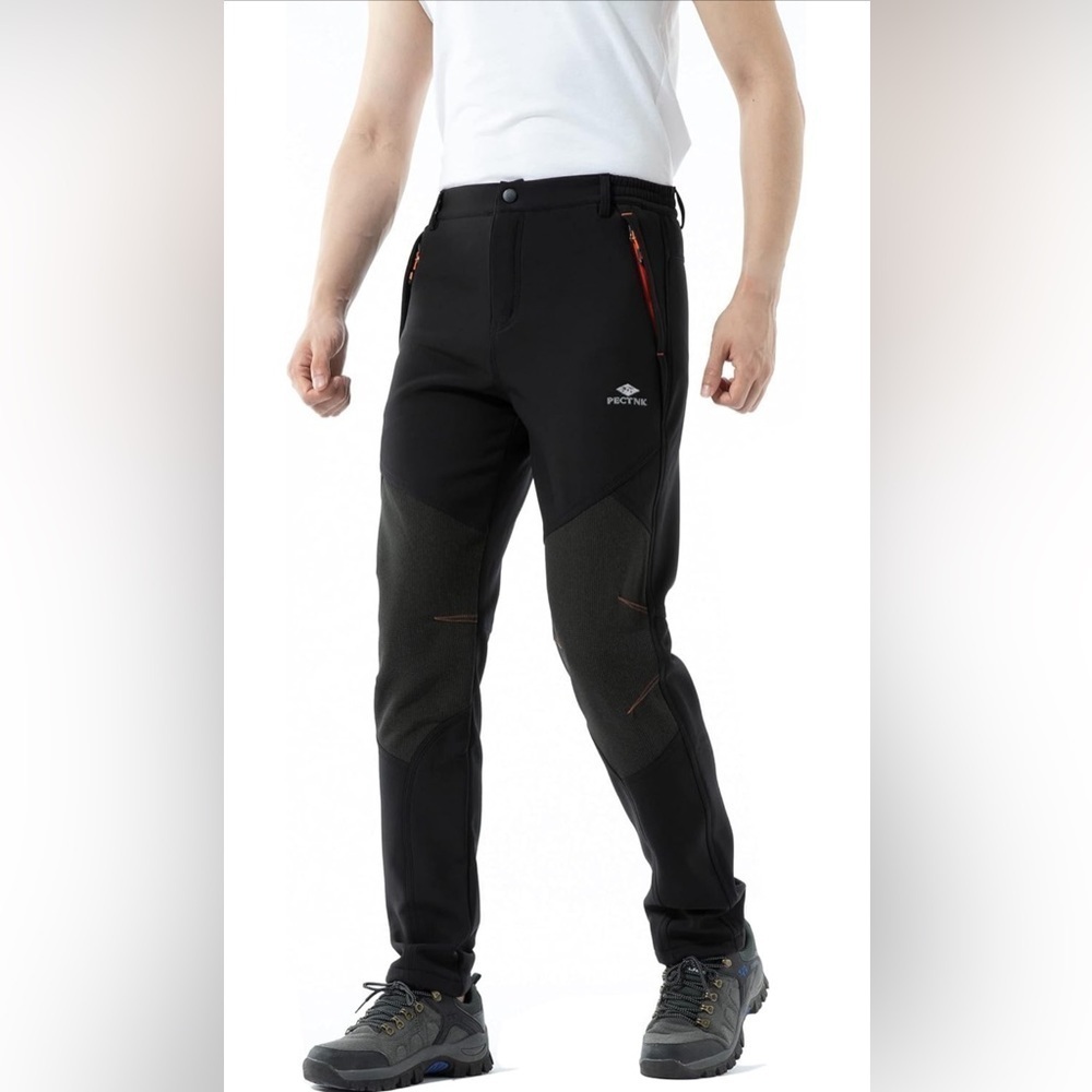 NWT- Mens Outdoor Soft Shell Pants Polar Fleece Water resistant
